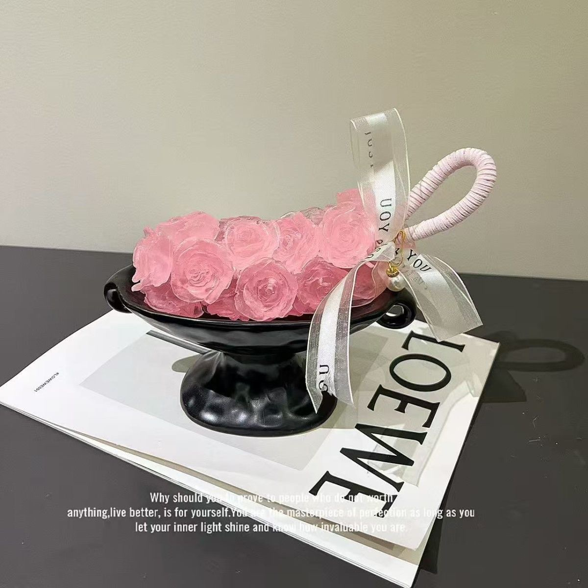 Pink Rose Bouquet [Pre-made Gift Box] 14 roses, approx. 200g