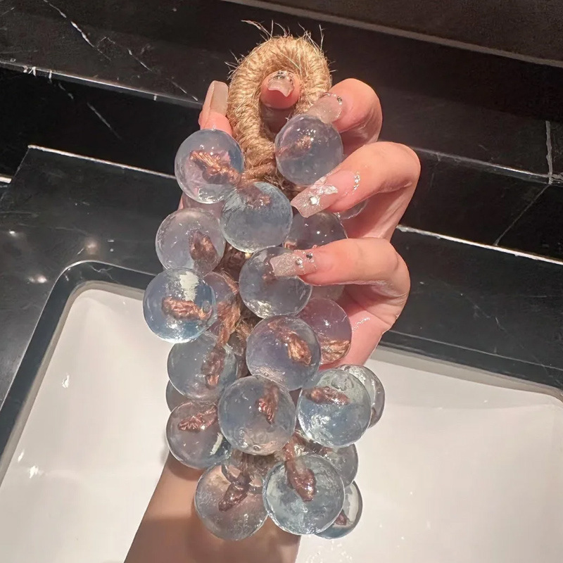 Crystal Grape Soap DIY Handmade Transparent Grape Bundle Handmade Soap Gift Box Simulated Grape Soap Finished Product Dropshipping